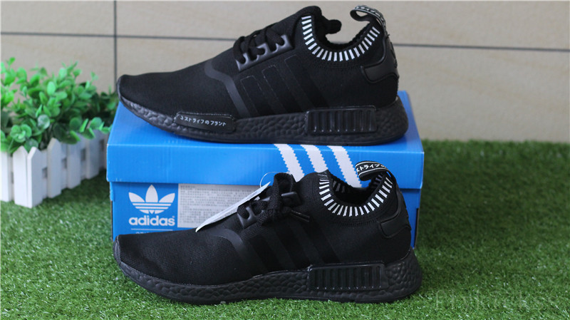 Adidas NMD R1 Primeknit Blackout Triple Black